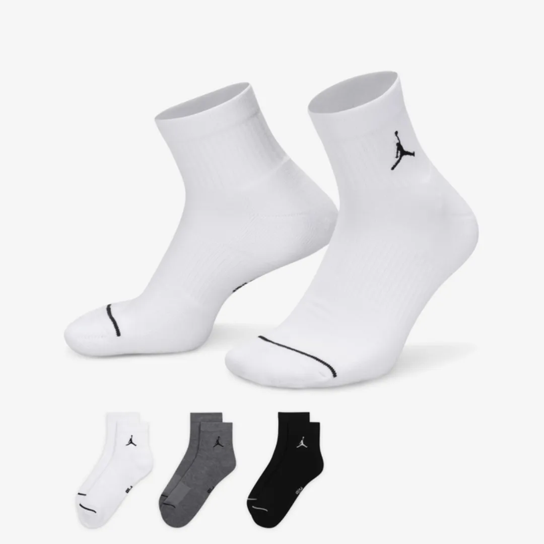 JORDAN EVERYDAY ANKLE SOCKS (3 PAIRS) MULTICOLOR