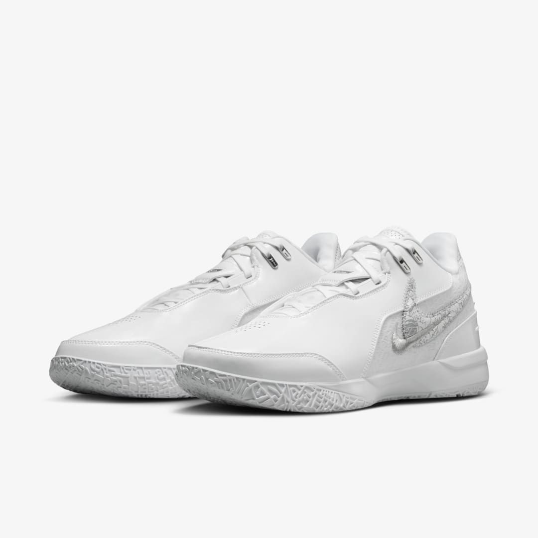 NIKE LEBRON NXXT GEN AMPD EP WHITE METALLIC SILVER