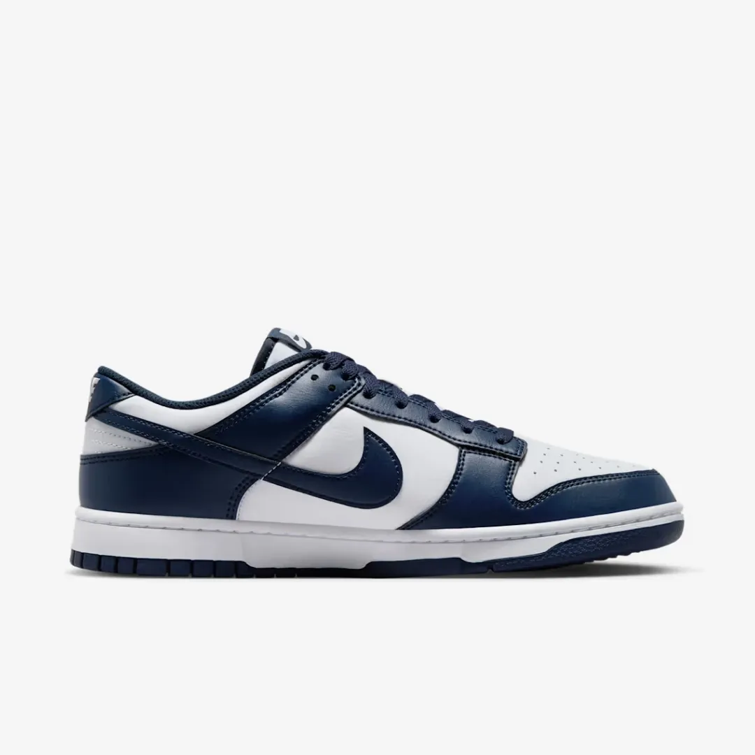 NIKE DUNK LOW RETRO WHITE MIDNIGHT NAVY