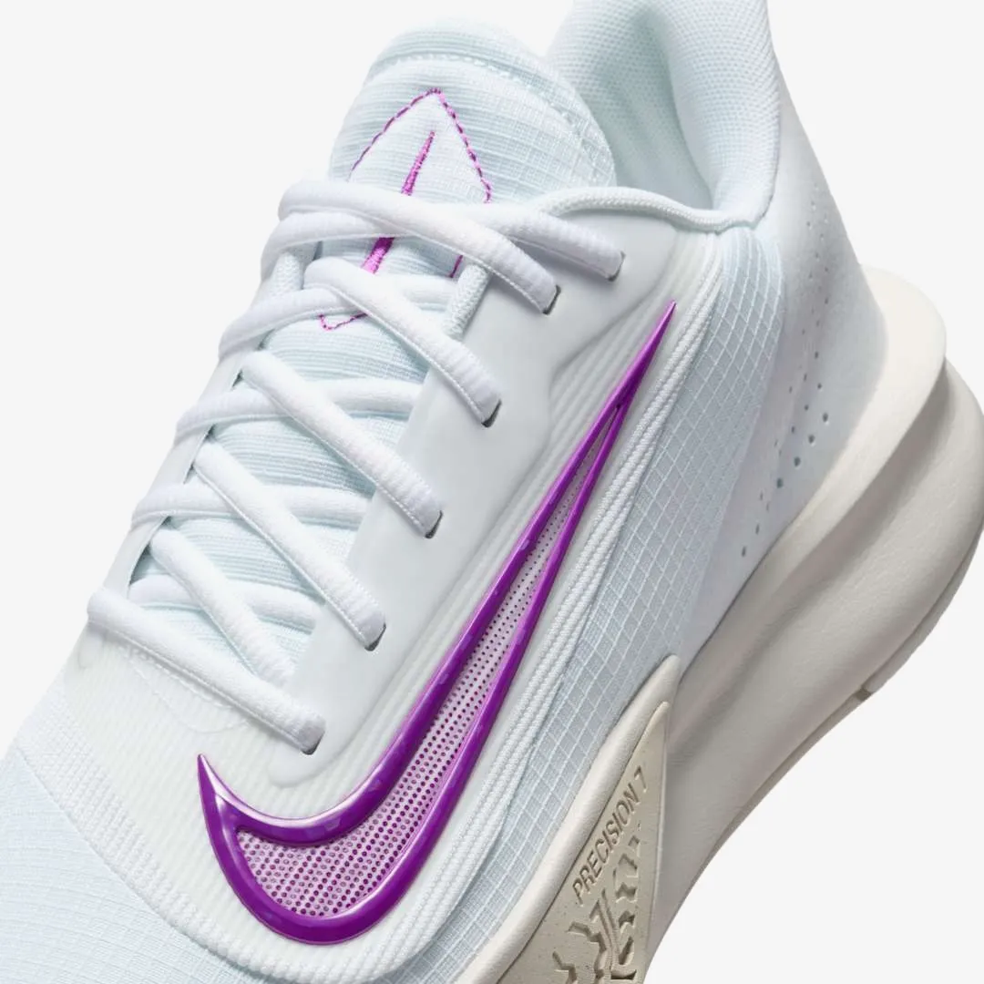 NIKE PRECISION 7 WHITE LIGHT OREWOOD BROWN VIVID PURPLE